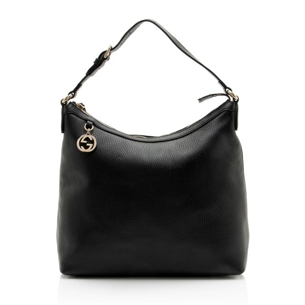 Gucci Leather Interlocking G Charm Hobo